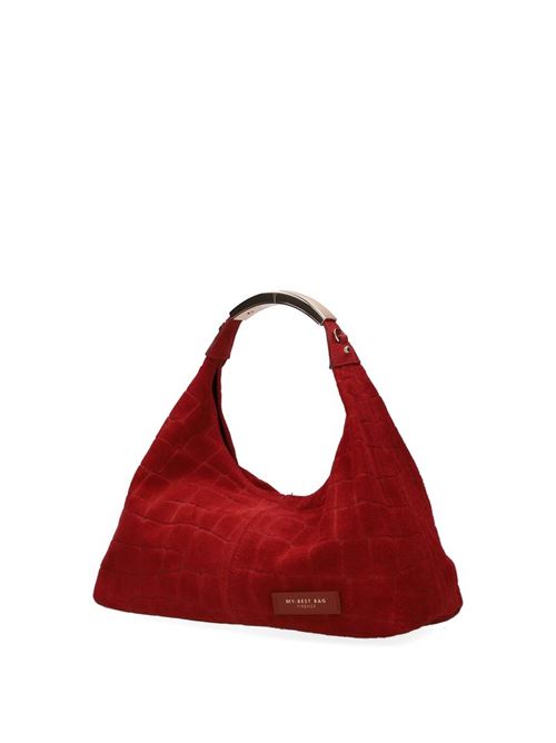 ellisse croco suede MY BEST BAG FIRENZE | F2-MYB-3032L-S02BORDEAUX